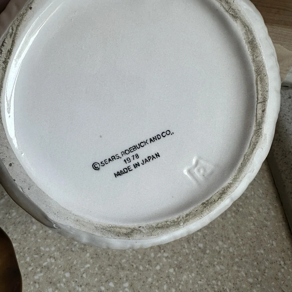 1978 Merry Mushroom Sugar Canister 8.5